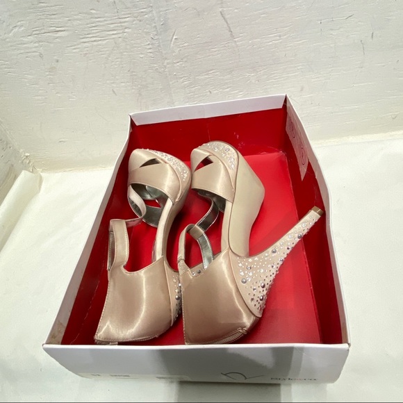 Style & Co Suki Women's Champagne Open Toe Platform Heels Size 10 - Picture 15 of 16